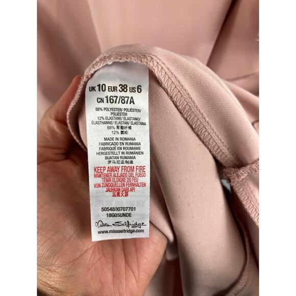 Miss Selfridge One Shoulder Ruffle Hem Dress 6 - Picture 5 of 6